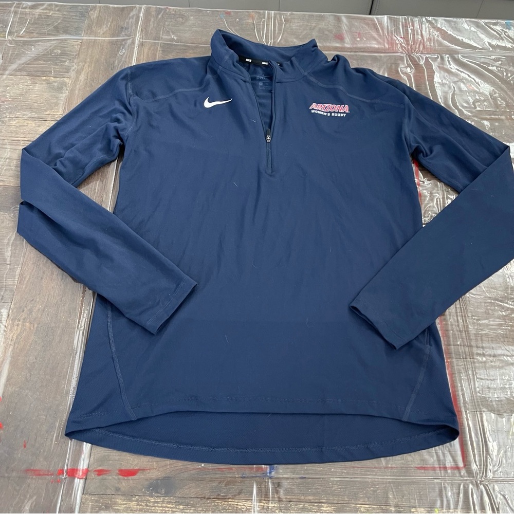 Nike Navy Blue Quarter-Zip Pullover
